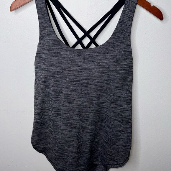 Lululemon Wild Tank Heathered Black / Black Size 6 - Picture 5 of 7